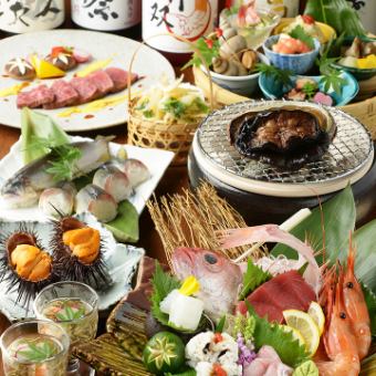 ◆Hospitality with the finest cuisine◆ [Takumi course/11 dishes/120 minutes with all-you-can-drink/10,000 yen (tax included)]