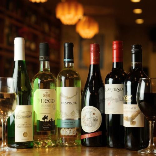 和の料理と合わせて楽しむワインの数々