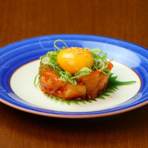 熟成魚のタルタルユッケ