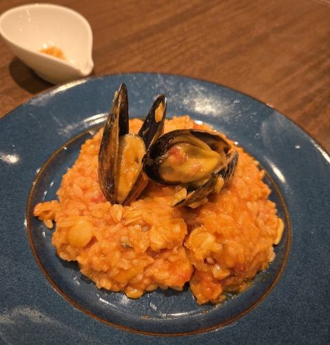 Pescatore risotto with seasonal seafood