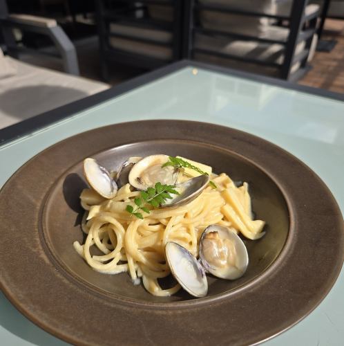 [Pasta and Risotto Set] Clam and Bamboo Shoot Soy Milk Cream Pasta ~Fragrance of Leaf Buds~