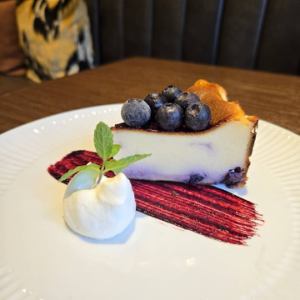 Blueberry Basque Cheesecake
