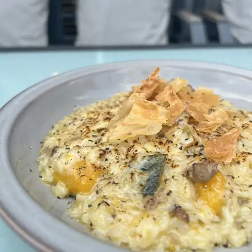 【ランチリゾット】薪焼き国産牛ミンチとかぼちゃのチーズリゾット～黒胡椒～