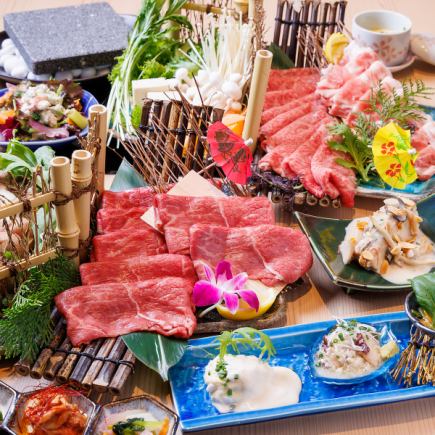 A total of 10 dishes that allow you to enjoy the highest grade Saga beef! Fukuten's A5 grade "Saga Beef Enjoyment" course / 8,000 yen (tax included)