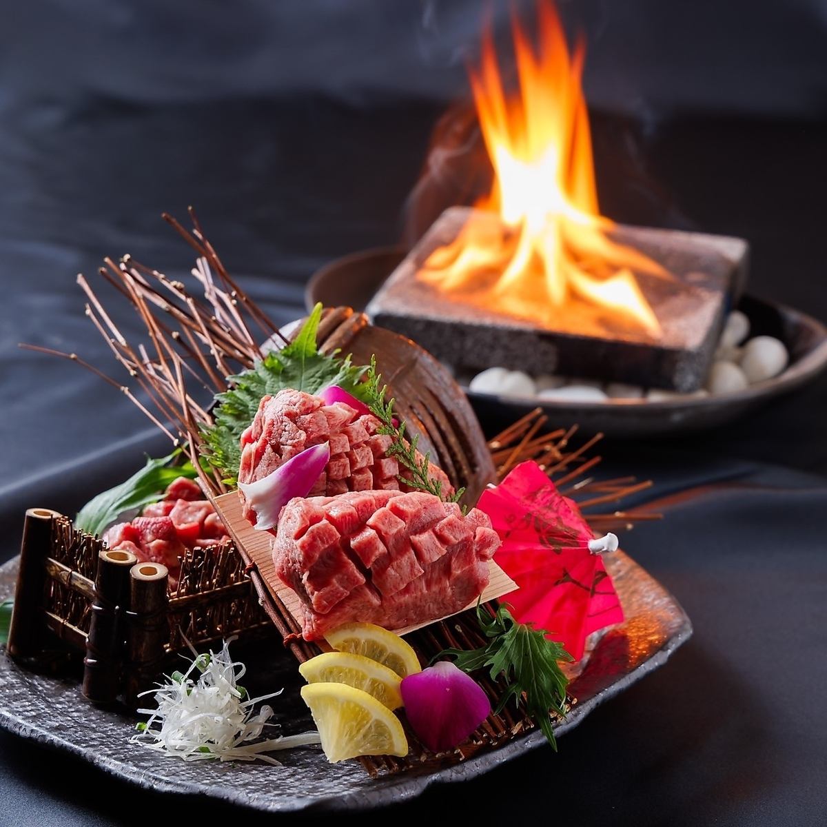 You can enjoy hotpots and a la carte dishes made with carefully selected A5 rank Wagyu beef.