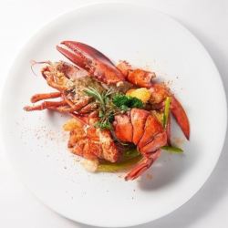 オマール海老の香草バター焼き