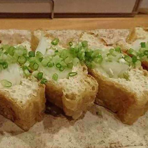 栃尾油揚げ[ねぎ味噌/納豆]　各種