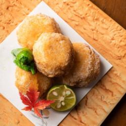 海老真丈湯葉包み揚げ