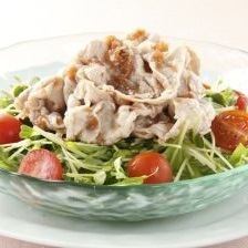 Black pork shabu-shabu sesame creamy salad