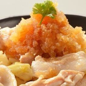 Boiled pork grated ponzu