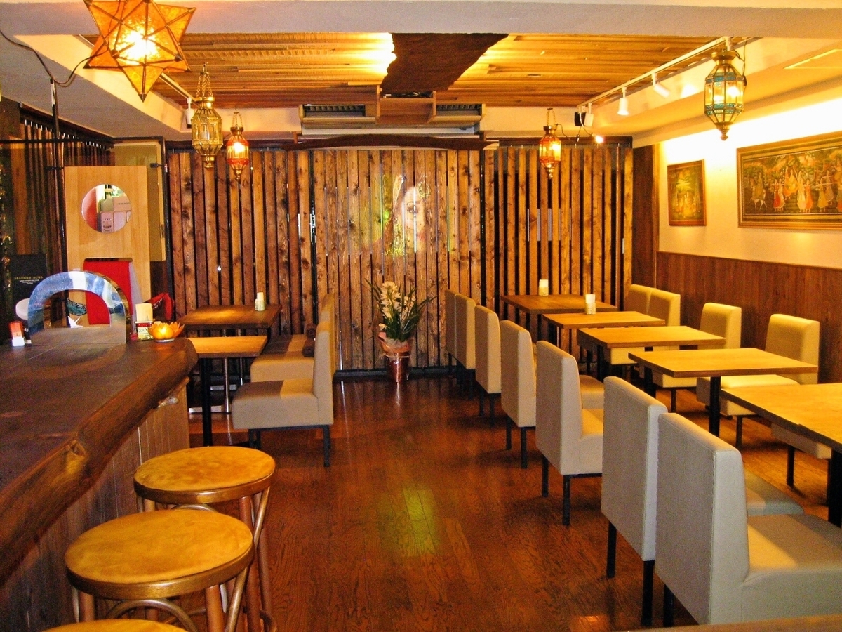 雰囲気自慢が内装がオシャレなお店。デートにもぴったり。