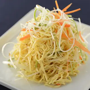 中国紙豆腐サラダ/四川棒棒鶏