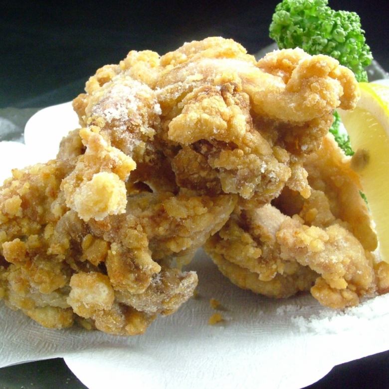 Deep-fried Awaodori chicken from Tokushima