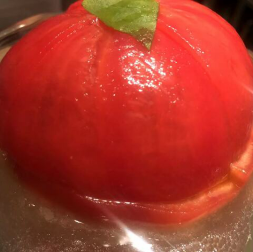 Marinated whole tomatoes