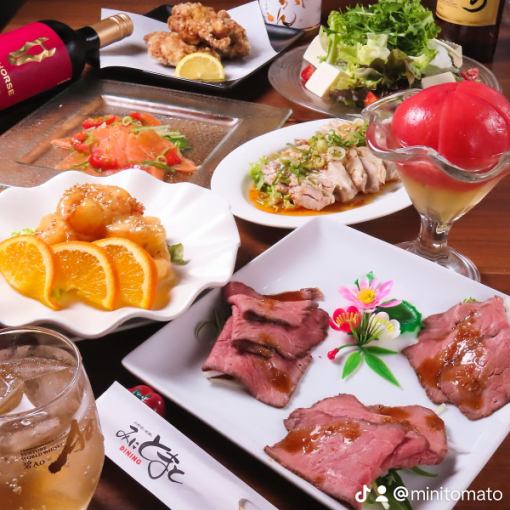 【人気No.1】各宴会！ローストビーフ.秘伝唐揚げ.特製エビマヨ等飲放題付全9品コース6,000⇒