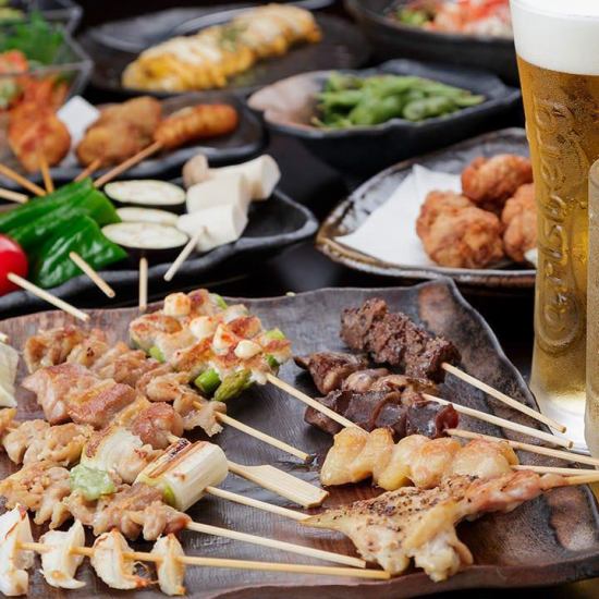 石山駅南口より徒歩約1分★厳選地鶏・銘柄鶏を堪能!炭火にこだわるインドの火神の店