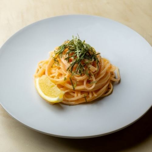 大葉とレモンの明太子パスタ
