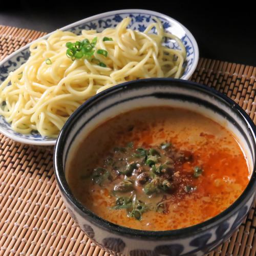 坦々つけ麺（水鳥製麺特製平打ち麺ラーメン）