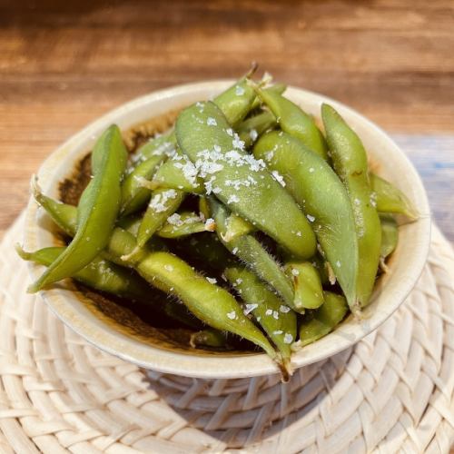 枝豆と岩塩