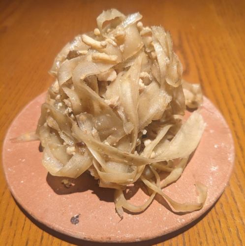 ゴボウと鶏肉のしぐれ煮