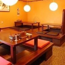 [If you have a banquet in Kashii, click here! Up to 22 people are OK ♪] The digging seats can be used according to the number of people.Feel free to even your family ◎