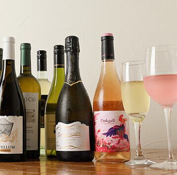 豊富なワインとドリンク