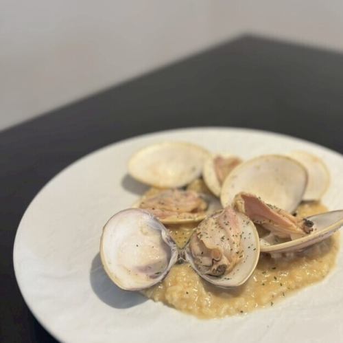 ハマグリのチーズリゾット