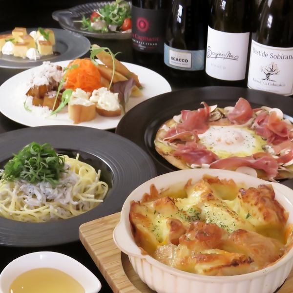 hangout看板メニューコース！飲放題付き(120分)コース税込6000円