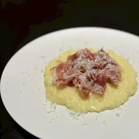 生ハムとパルミジャーノのチーズリゾット