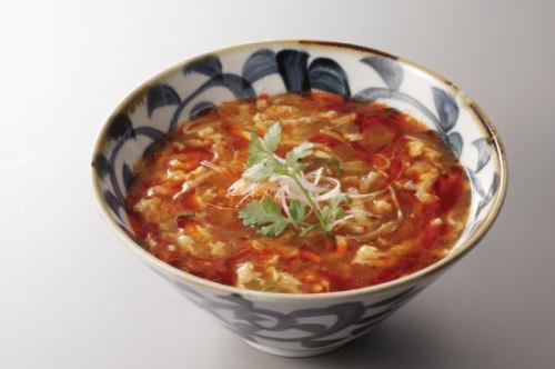 Hot and sour soup noodles (Tokyo Lab style)