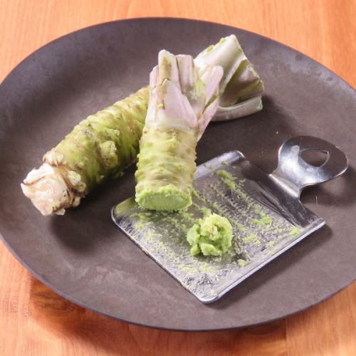 [Wasabi produced in Nishiizu] Comparing the tastes of real wasabi ◎