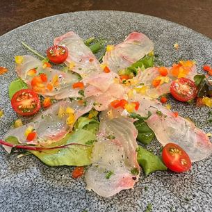 Fresh fish carpaccio