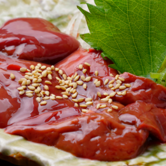 生レバー炙り刺し