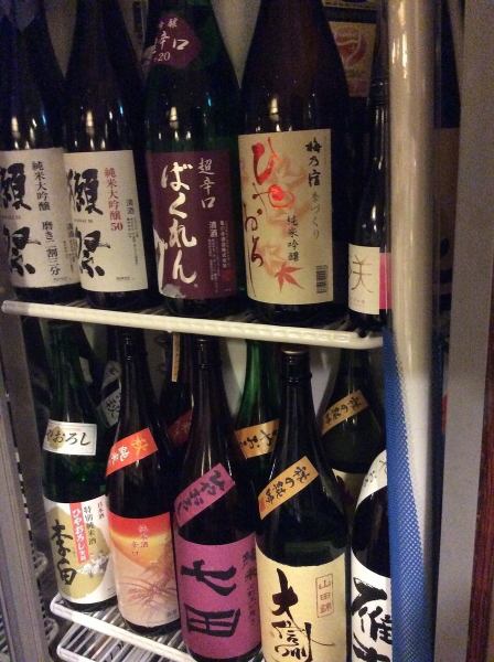 厳選した季節の地酒（冷酒）