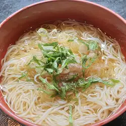 薬味たっぷりぶっかけそうめん