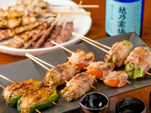 アスパラ・新しょうが・しめじ・トマト