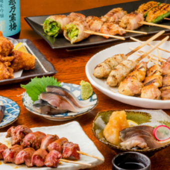 【生ビール込み2時間飲み放題付】知床鶏の炭たたき鍋もついたお料理全10品プラン