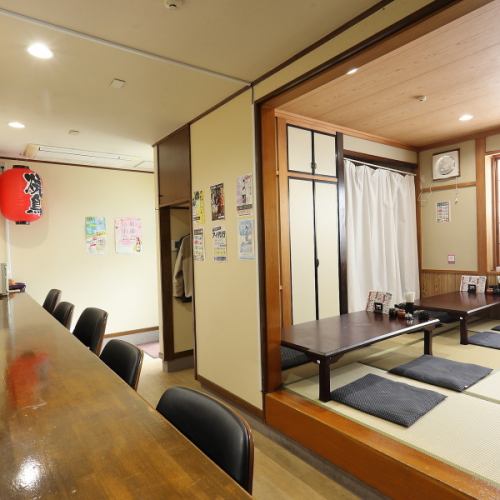 落ち着いて飲める空間