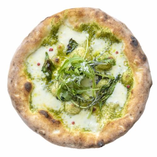 フレッシュバジルのピッツァジェノベーゼ