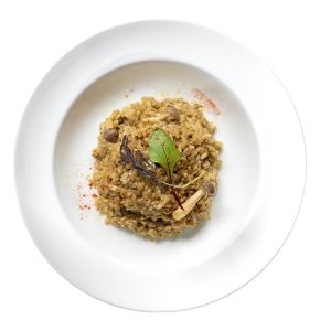 【人気No1】色々キノコとポルチーニ茸のクリームリゾット