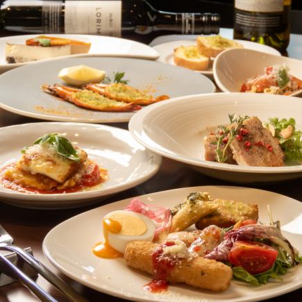 [Seasonal Course] A satisfying seven-course meal featuring seasonal vegetables, meat, and fish dishes for 5,500 yen (tax included)