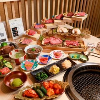 Most popular☆All-you-can-drink available ■Renzo Special Course 6000 yen■ (7 types of delicacies + 3 types of yukhoe + 10 types of meat + dessert)