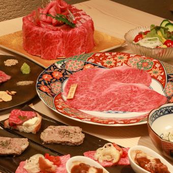 12/24.25☆ Xmasコース7,500円 (逸品４種＋生物1種+肉5種+ご飯物+甘味)