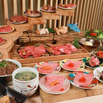 【飲み放題付き】おすすめ！特選コース8,000円  (逸品7種+生もの3種+肉11種+デザート)