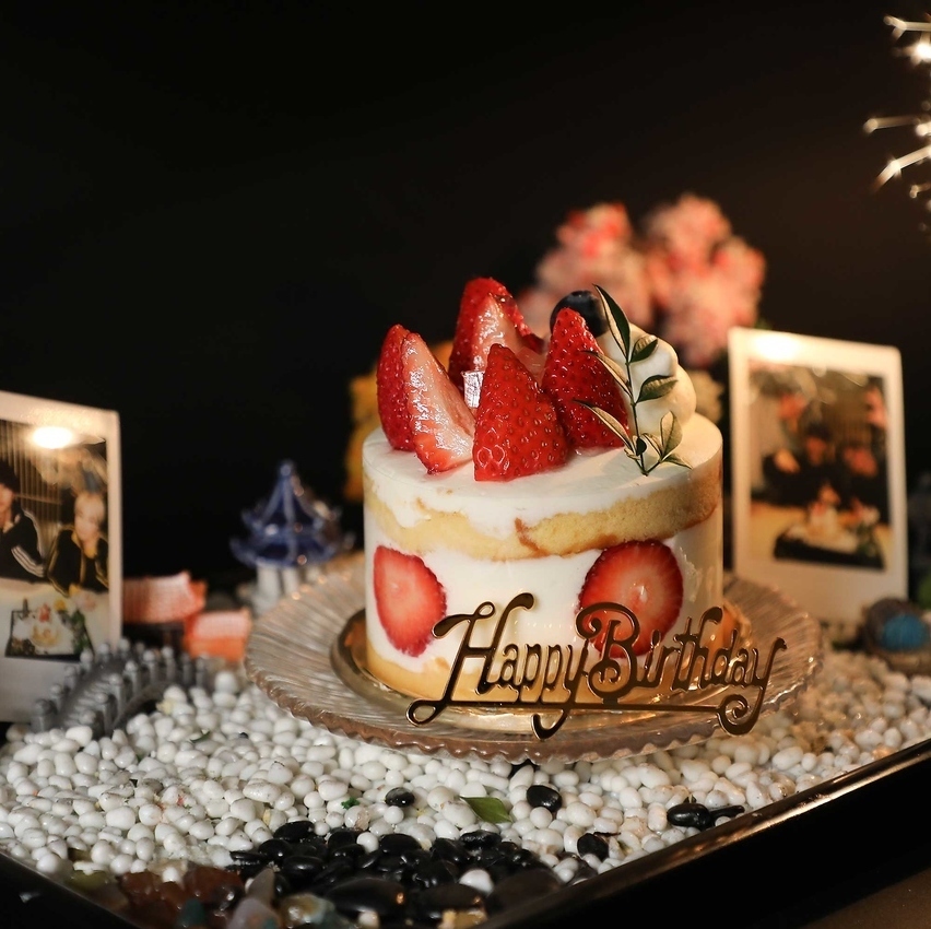 ☆1/2から☆【京の和庭園花火演出×ホールケーキ】☆ 記念日コース8,000