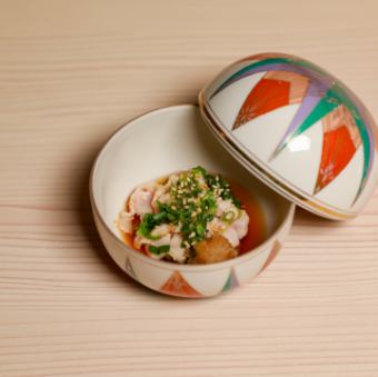 ミノ湯引きポン酢