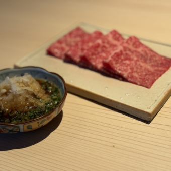 上カルビ/上赤身の焼きしゃぶ　各