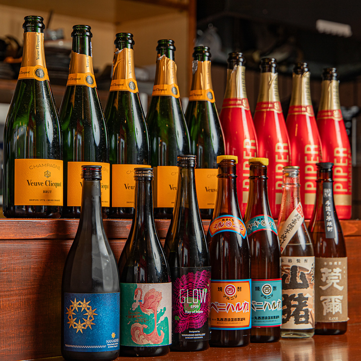 お酒好きにはたまらない!厳選した豊富なドリンクが勢ぞろい☆