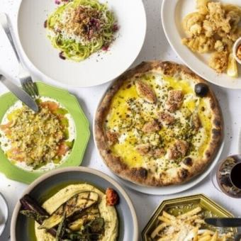 12名様以上【団体様専用コース】90分飲み放題/スパークリングワインボトル付！大皿シェアプラン