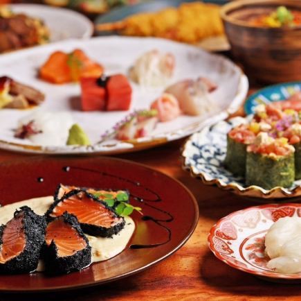 【2時間飲み放題付き！】原始焼き&お造りコース全9品5000円(税込)